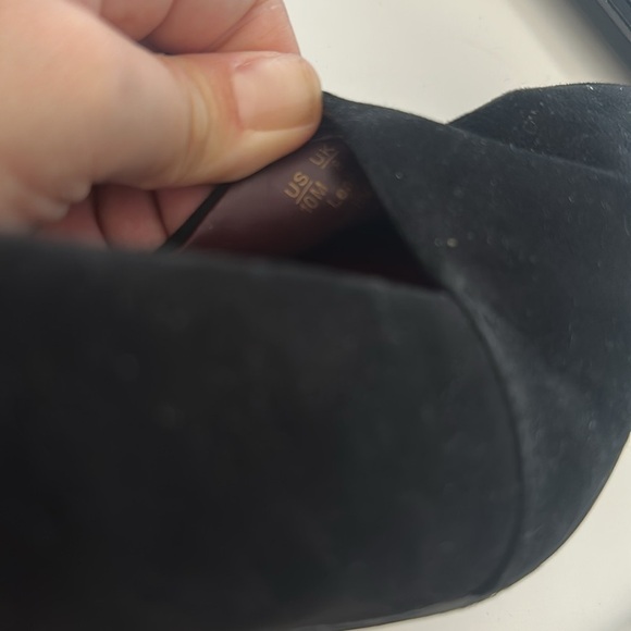 Franco Sarto Women's Trista Slingback Pump Black Suede Sz 10 - Picture 10 of 10